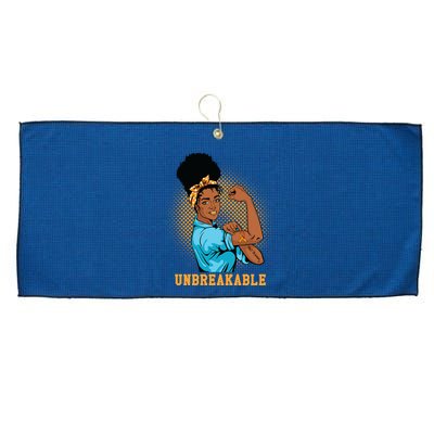 Unbreakable MS Warrior Large Microfiber Waffle Golf Towel