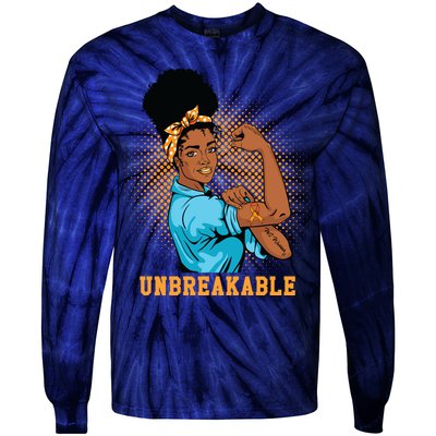 Unbreakable MS Warrior Tie-Dye Long Sleeve Shirt