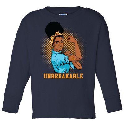 Unbreakable MS Warrior Toddler Long Sleeve Shirt