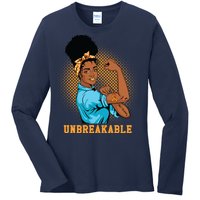 Unbreakable MS Warrior Ladies Long Sleeve Shirt