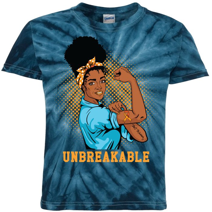 Unbreakable MS Warrior Kids Tie-Dye T-Shirt