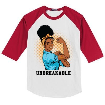 Unbreakable MS Warrior Kids Colorblock Raglan Jersey