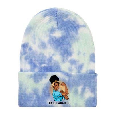 Unbreakable MS Warrior Tie Dye 12in Knit Beanie