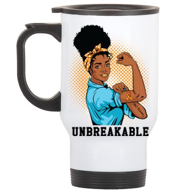 Unbreakable MS Warrior Stainless Steel Travel Mug