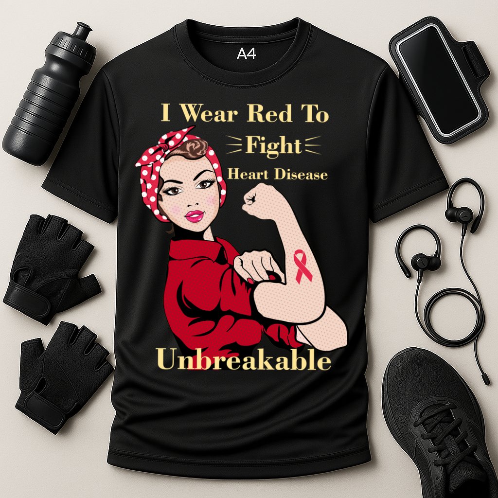 Unbreakable Wear Red To Fight Heart Disease Cooling Performance Crew T-Shirt