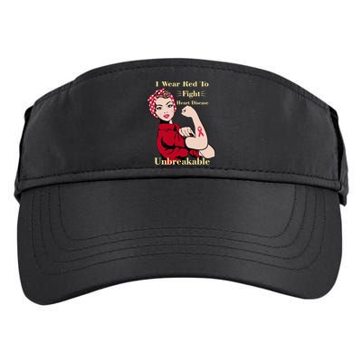 Unbreakable Wear Red To Fight Heart Disease Adult Drive Performance Visor