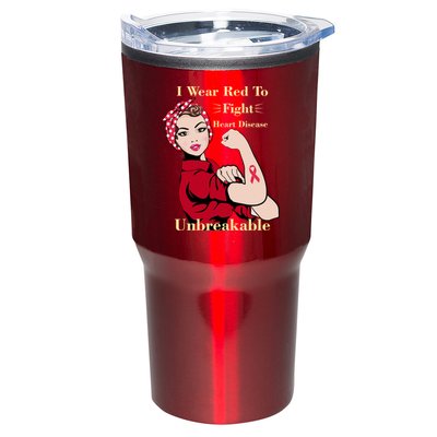 Unbreakable Wear Red To Fight Heart Disease Tumbler