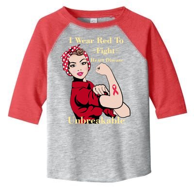 Unbreakable Wear Red To Fight Heart Disease Toddler Fine Jersey T-Shirt