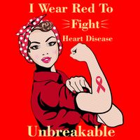 Unbreakable Wear Red To Fight Heart Disease Kids Hoodie