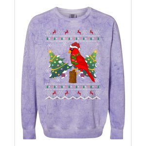 Ugly Northern Cardinal Christmas Northern Cardinal Xmas Gift Colorblast Crewneck Sweatshirt