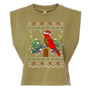 Ugly Northern Cardinal Christmas Northern Cardinal Xmas Gift Garment-Dyed Women's Muscle Tee