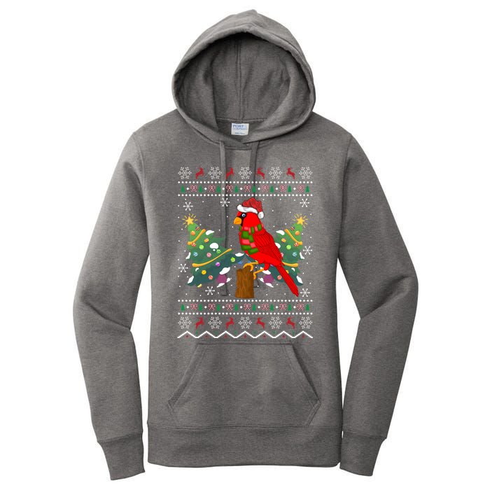 Ugly Northern Cardinal Christmas Northern Cardinal Xmas Gift Women's Pullover Hoodie