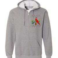 Ugly Northern Cardinal Christmas Northern Cardinal Xmas Gift Full Zip Hoodie