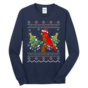 Ugly Northern Cardinal Christmas Northern Cardinal Xmas Gift Tall Long Sleeve T-Shirt