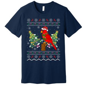 Ugly Northern Cardinal Christmas Northern Cardinal Xmas Gift Premium T-Shirt