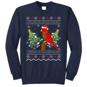 Ugly Northern Cardinal Christmas Northern Cardinal Xmas Gift Tall Sweatshirt