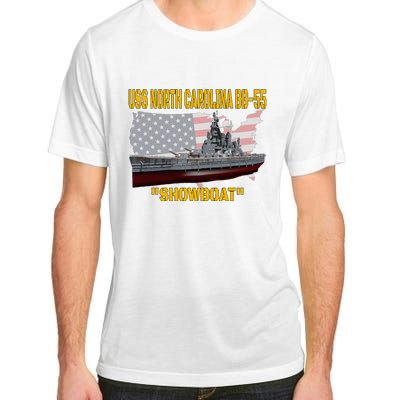 Uss North Carolina Bb55 Battleship & Ww2 American Warship Adult ChromaSoft Performance T-Shirt