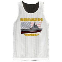 Uss North Carolina Bb55 Battleship & Ww2 American Warship Mesh Reversible Basketball Jersey Tank