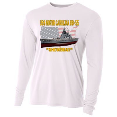 Uss North Carolina Bb55 Battleship & Ww2 American Warship Cooling Performance Long Sleeve Crew