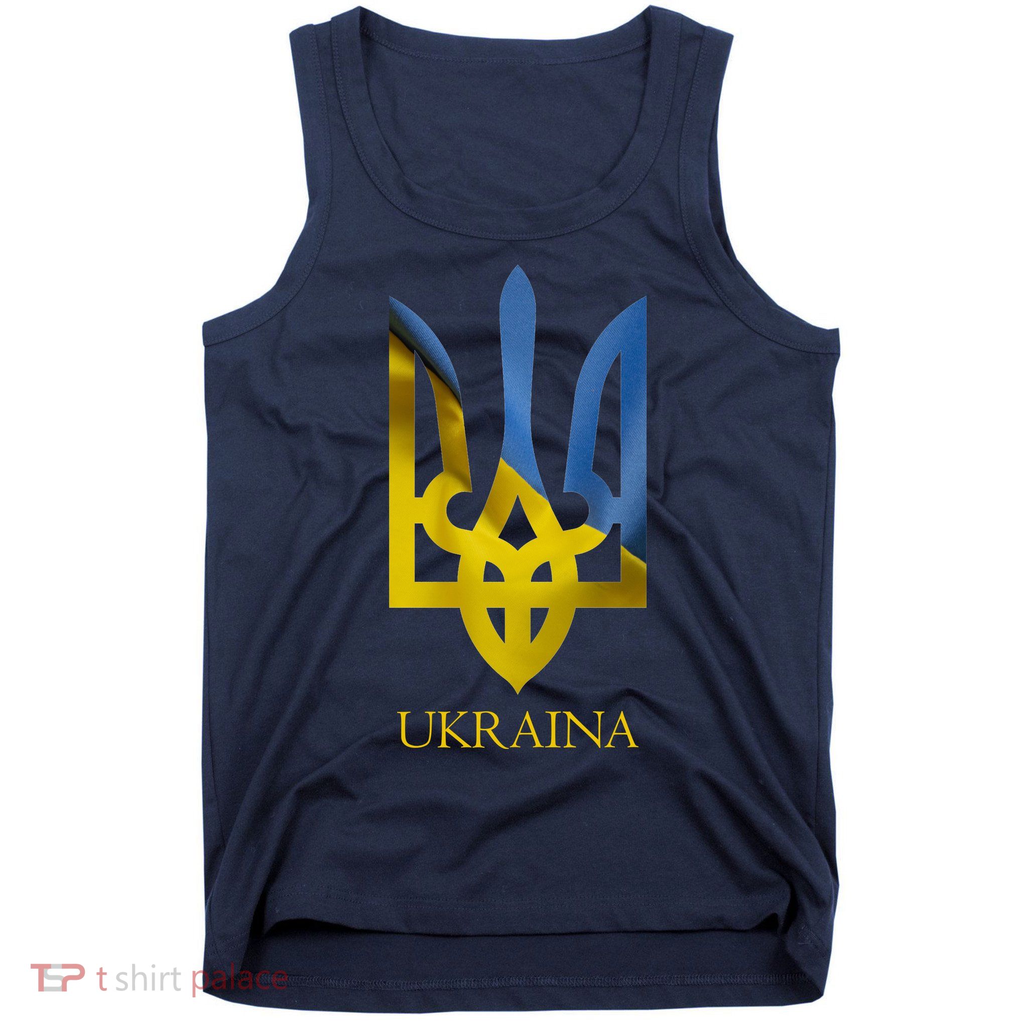 Ukraine National Coat Of Arms Ukraina Ukrainian Trident Tank Top