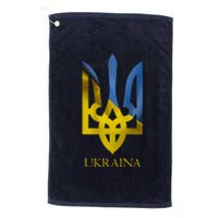 Ukraine National Coat Of Arms Ukraina Ukrainian Trident Platinum Collection Golf Towel