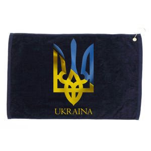 Ukraine National Coat Of Arms Ukraina Ukrainian Trident Grommeted Golf Towel