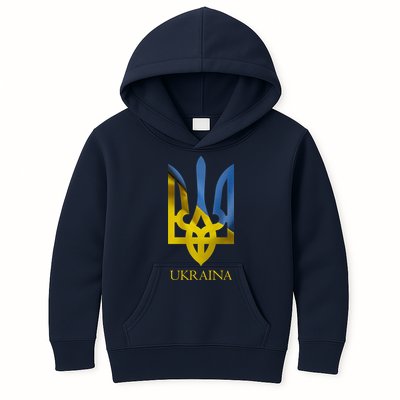 Ukraine National Coat Of Arms Ukraina Ukrainian Trident Kids Hoodie