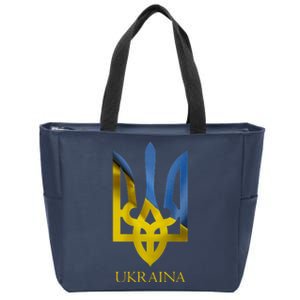 Ukraine National Coat Of Arms Ukraina Ukrainian Trident Zip Tote Bag