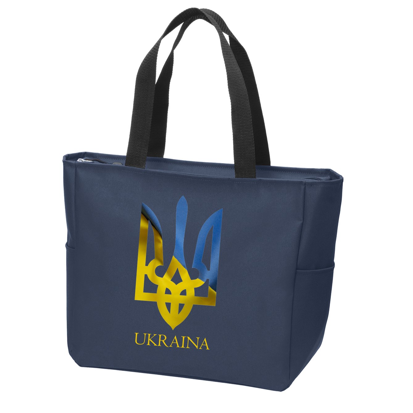 Ukraine National Coat Of Arms Ukraina Ukrainian Trident Zip Tote Bag