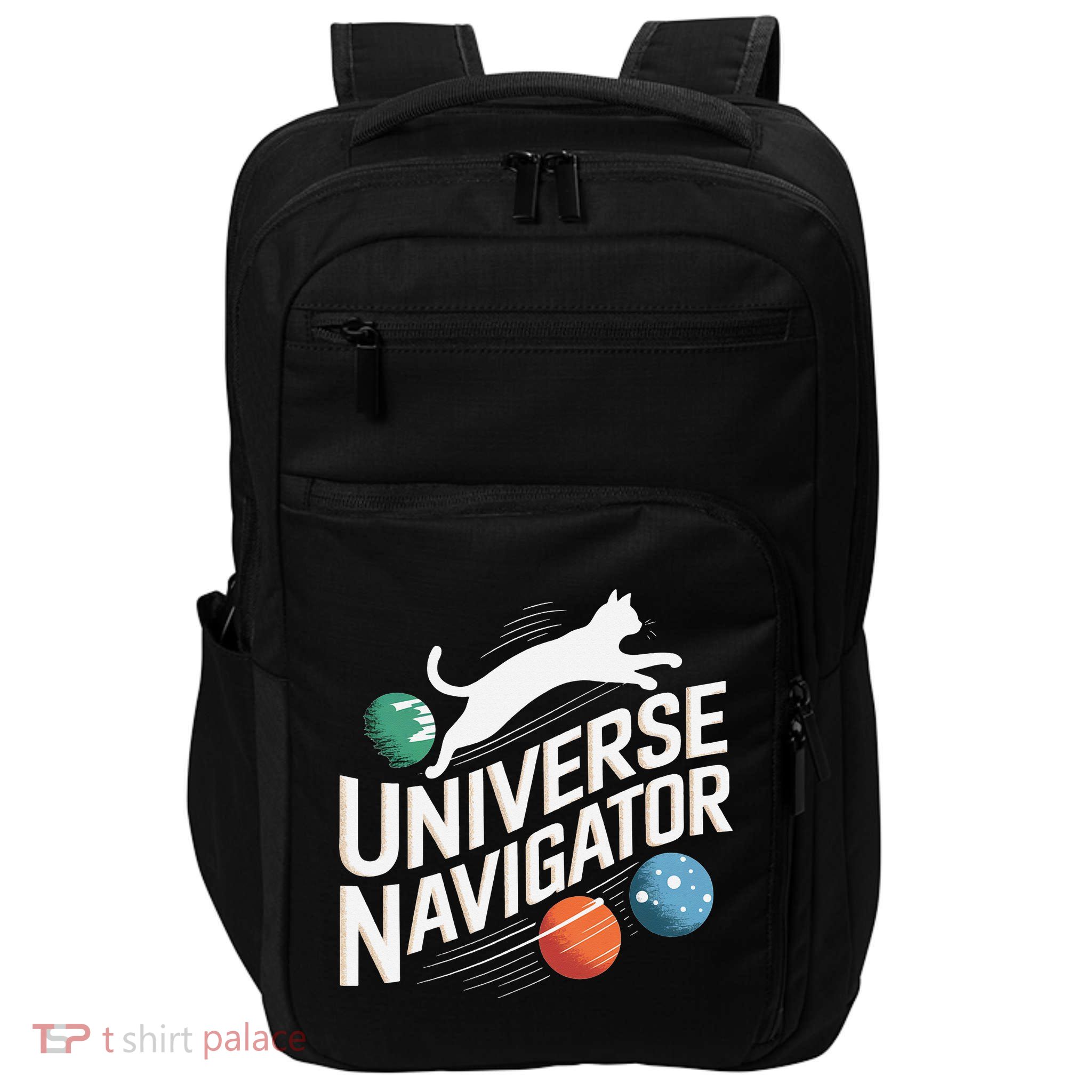 Universe Navigator Cat Design Impact Tech Backpack