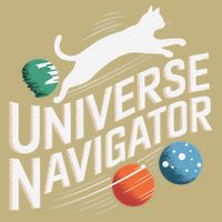Universe Navigator Cat Design Mousepad