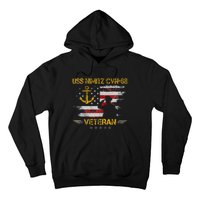 Uss Nimitz Cvn68 Aircraft Carrier Veteran Flag Hoodie