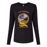 Uss Nimitz Cvn68 And Pound Off It Womens Cotton Relaxed Long Sleeve T-Shirt