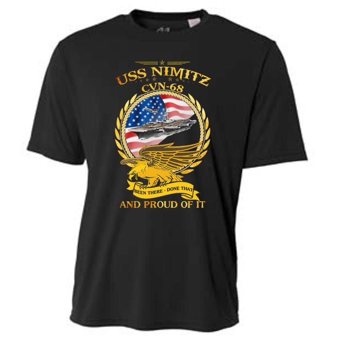 Uss Nimitz Cvn68 And Pound Off It Cooling Performance Crew T-Shirt