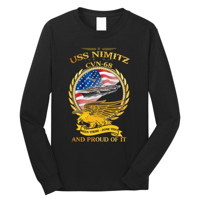 Uss Nimitz Cvn68 And Pound Off It Long Sleeve Shirt