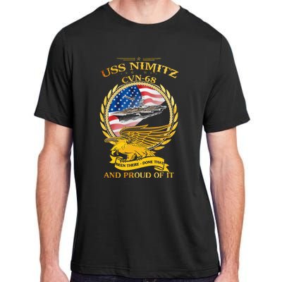 Uss Nimitz Cvn68 And Pound Off It Adult ChromaSoft Performance T-Shirt