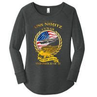 Uss Nimitz Cvn68 And Pound Off It Women's Perfect Tri Tunic Long Sleeve Shirt