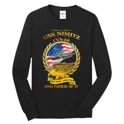 Uss Nimitz Cvn68 And Pound Off It Tall Long Sleeve T-Shirt