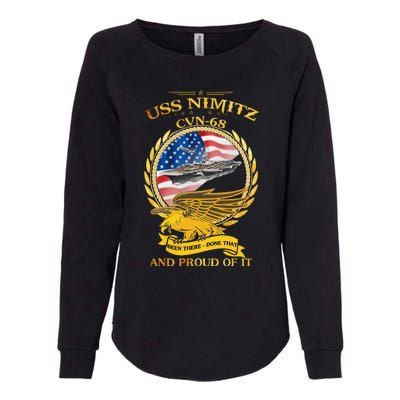 Uss Nimitz Cvn68 And Pound Off It Womens California Wash Sweatshirt