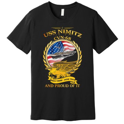 Uss Nimitz Cvn68 And Pound Off It Premium T-Shirt