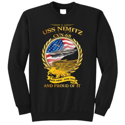 Uss Nimitz Cvn68 And Pound Off It Tall Sweatshirt