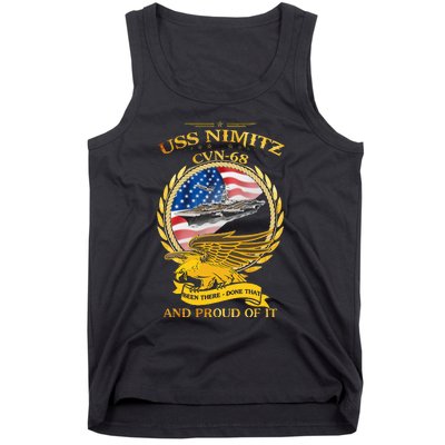 Uss Nimitz Cvn68 And Pound Off It Tank Top