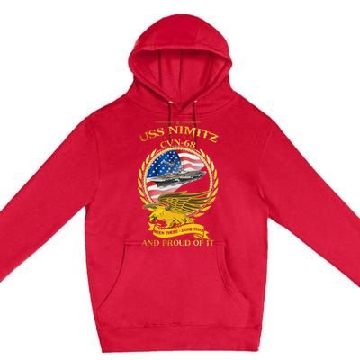 Uss Nimitz Cvn68 And Pound Off It Premium Pullover Hoodie