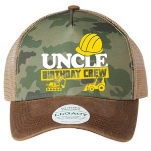 Uncle Birthday Crew Construction Party Legacy Tie Dye Trucker Hat