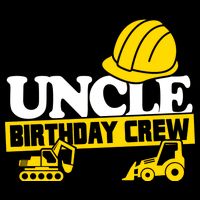 Uncle Birthday Crew Construction Party Cooling Performance Crew T-Shirt