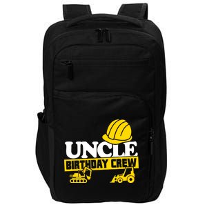 Uncle Birthday Crew Construction Party Impact Tech Backpack