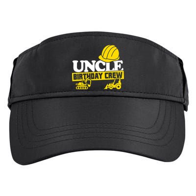 Uncle Birthday Crew Construction Party Adult Drive Performance Visor