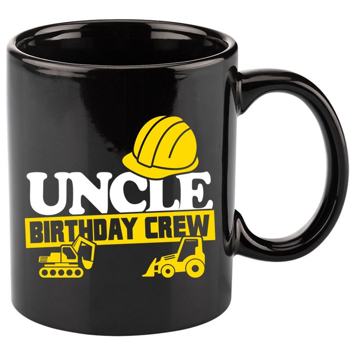Uncle Birthday Crew Construction Party 11oz C Handle Ceramic Mug