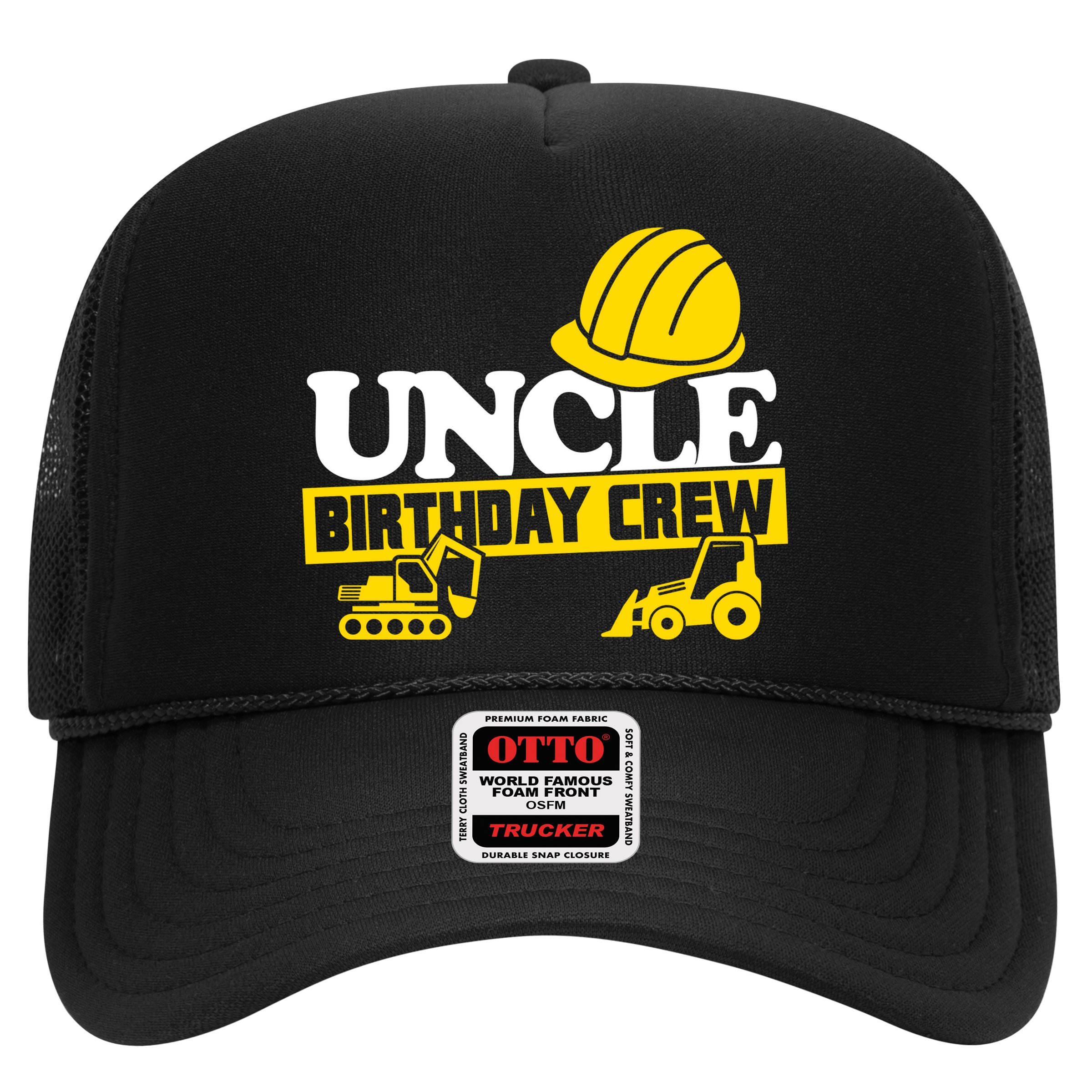 Uncle Birthday Crew Construction Party Hat