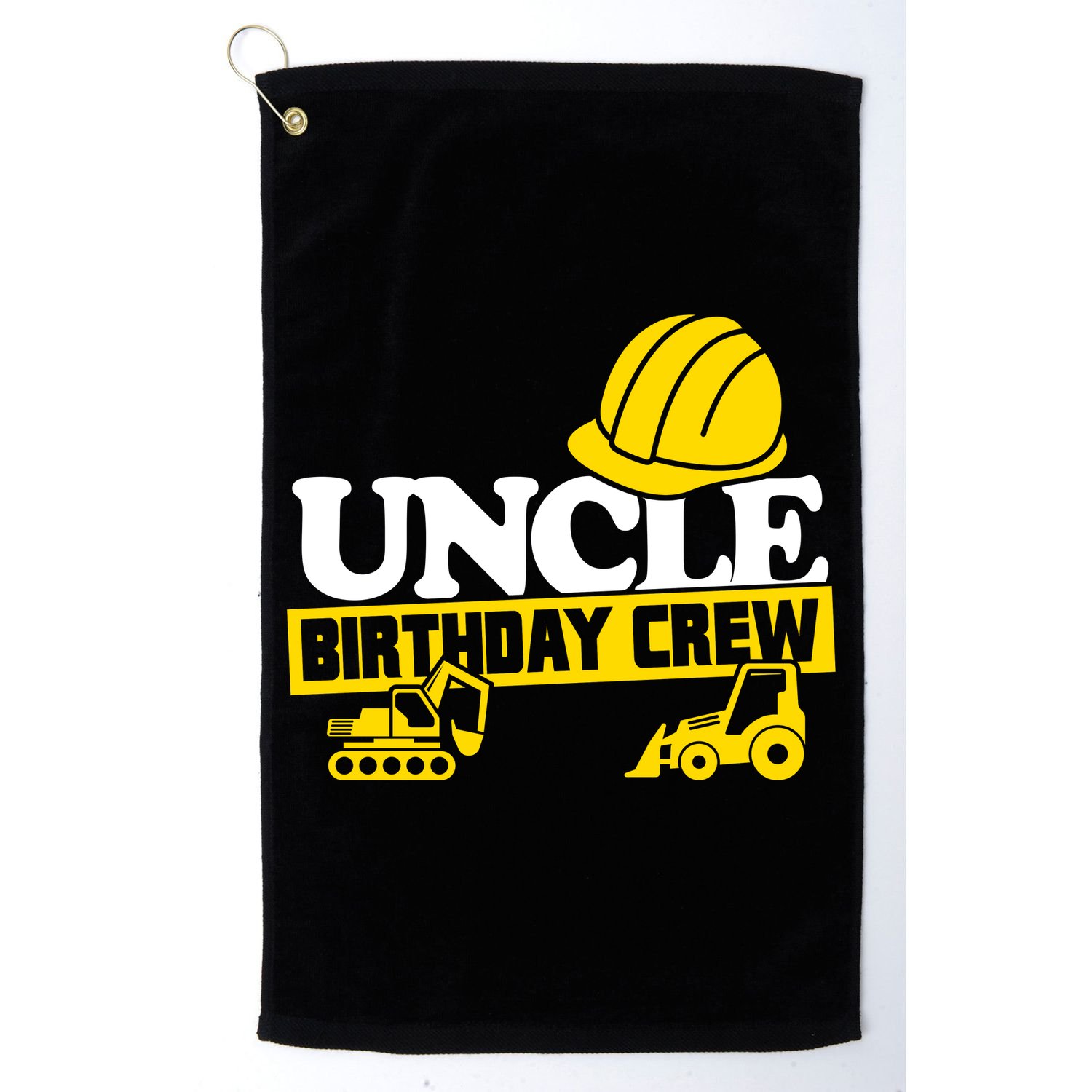 Uncle Birthday Crew Construction Party Golf Towel